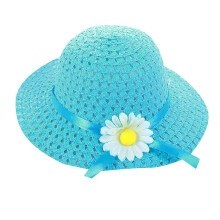 Barn Baby Solhatt Söt Blommig Sommar Stråhatt För Flickor Stor Brätte Solros Strandhatt Söt Blommig Solhatt Hinkhatt