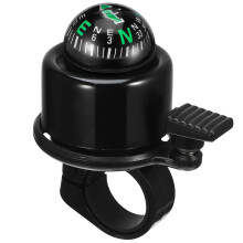 2Pcs Outdoor Black Bike Bells with Compass for Mountain Bikes