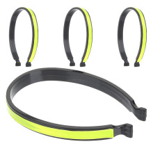 Reflective bike pant clips 4 pcs