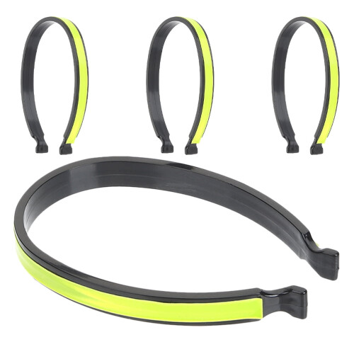 Reflective bike pant clips 4 pcs