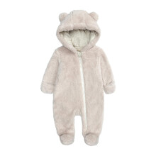 Macacão de outono/inverno para bebês, meninos e meninas, em fleece com estampa de urso, ideal para recém-nascidos e fantasias de Halloween para