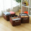 Bac de rangement rectangulaire en tissu 20L 5