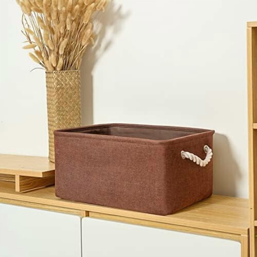 Bac de rangement rectangulaire en tissu 20L 2