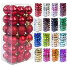 Christmas Decor 2023! 36Pcs Christmas Xmas Tree Ball Bauble Hanging Home Party Ornament Decor Red 6CM