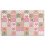 Πλενόμενο χαλάκι εσωτερικής πόρτας με floral print, αντιολισθητικό 1