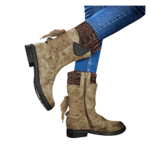 Women's Winter Flat Water-Repellent Velvet Snow Boots – Warm, Comfy Short-Tube Walking Shoes, Compatible with All Sizes
