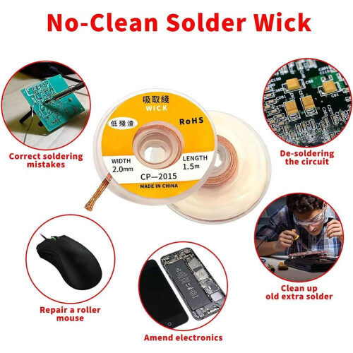 Desoldering Wire Braid Soldering Mesh Welding Parts Width 35mm 1mm 1
