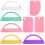8 Pack Cake Decorating Tools Adjustable Fondant Arch Ruler Precise MultiSize Guide for Bakers 1