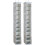 2 Pack 10 Shelves Hanging Organizer, Grey 3