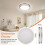Luminária de teto LED embutida, 36W, 12 polegadas, 3000K-5000K, 4000LM 5