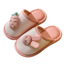 Ediodpoh Kids Cartoon Rabbit Cotton Slippers – Winter Indoor/Outdoor House Slippers for Boys & Girls, Compatible with US 10.5