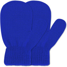 1 paire de moufles extensibles magiques pour tout-petits, multicolores, en maille douce et chaude, pour garçons et filles.