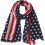 Dames lichtgewicht chiffon sjaal met bloemenprint, 1 stuk 1