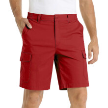 Miesten cargo-shortsit, joissa on monitaskullinen joustava vyötärö, nappivetoketju ja rento urheilullinen cargo-polvipituinen shortsit S-4XL