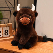 Muñeco de vaca de peluche suave con relleno de alta densidad (1 pieza)