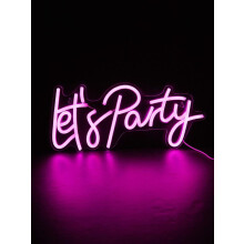 Let's Party - Letreiro de LED Neon com Alimentação USB