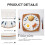 OUNONA Ceramic Divided Talerz 20 cm 3