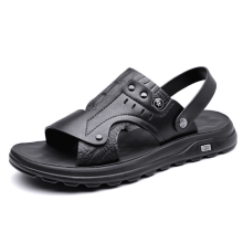 Men's Sandals Summer Slide Sandals with Thick Cushioned Sole Adjustable Strap Non-Slip Comfortable Beach Shoes for Walking Travel