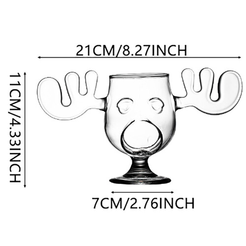 Griswold Moose Becher, klares Acryl, 237 ml 2