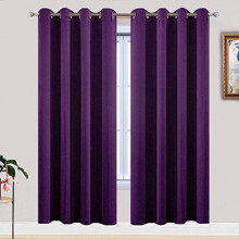 Cuirtíní Dorcha Corcra 52x84 orlach, 2 Phainéal