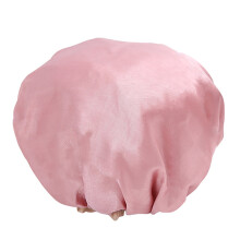 Touca de Banho Feminina Elástica Reutilizável e Impermeável para Cabelo, com Dupla Camada e Elástica, Cor Sólida