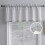 Cortina com pregas em mistura de linho, 132 x 46 cm (52 x 18 polegadas) 1