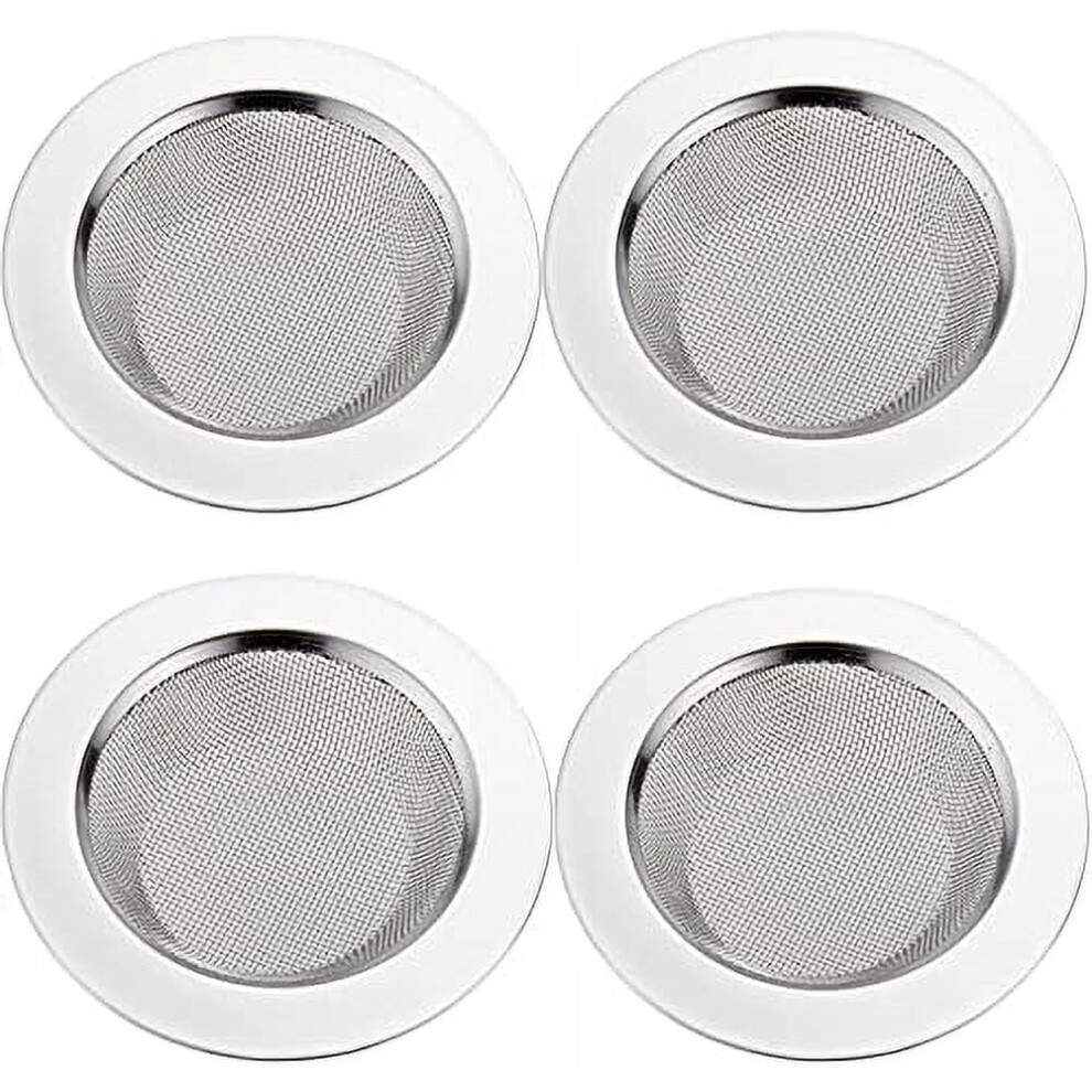 4 Pcs Kitchen Sink Strainer Stainless Steel, Kitchen Sink Drain Strainerï¼Sink Strainers With Large Wide Rim 4.5" Diameter For Kitchen Sinks 9485826266334