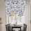 Blommiga knytgardiner polyester 132x112 cm 4