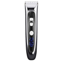 Hair Trimmer with Precision Ceramic Blade, Rechargeable Cordless Electric Clipper, LED Display