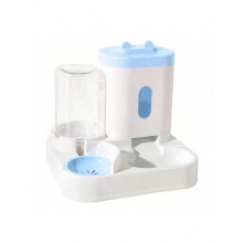 1-Pack Automatic Gravity-Fed Cat Water Dispenser & Feeder - Spill-Proof Large Capacity One-Piece Design,