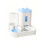 1-Pack Automatic Gravity-Fed Cat Water Dispenser & Feeder - Spill-Proof Large Capacity One-Piece Design, 1