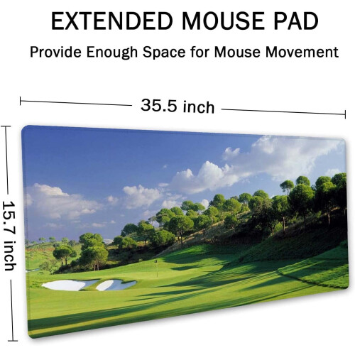 Mousepad gamer XXL com base antiderrapante e borda costurada. 1