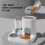 1-Pack Automatic Gravity-Fed Cat Water Dispenser & Feeder - Spill-Proof Large Capacity One-Piece Design, 6