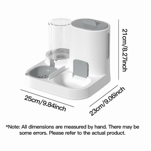 1-Pack Automatic Gravity-Fed Cat Water Dispenser & Feeder - Spill-Proof Large Capacity One-Piece Design, 2