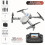 FANRUINA E88-S2MAX Drone με οθόνη ελέγχου, διπλή κάμερα, αποφυγή εμποδίων, κινητήρα χωρίς 6