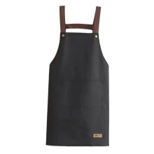 Kitchen Apron for Women and Men With Pockets Professional Bib Apron Short Sleeveless for Restaurant Cooking BBQ Chef Apron