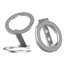 Magnetic Phone Grip Stand 4-in-1 360 Rotation Foldable with Charging Function for compatible with iPhone Android