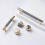 Aluminum Drawer Pulls Gold Nickel Oxidation 2-Pack 2