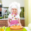 Backschürze aus Baumwolle mit rosa Cupcake-Motiv (1 Stück) 3