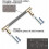 Aluminum Drawer Pulls Gold Nickel Oxidation 2-Pack 5