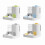 1-Pack Automatic Gravity-Fed Cat Water Dispenser & Feeder - Spill-Proof Large Capacity One-Piece Design, 7
