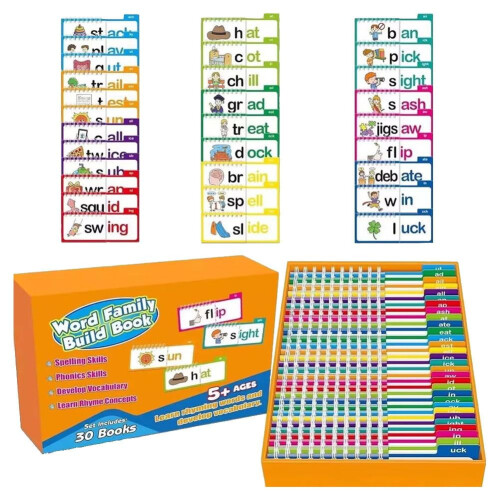 Rhyming Flip Books & Educational Flash Cards for Language Development