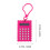Mini Calculator,Portable 8-Digit LCD,Cute Keychain,Exam Use,PS Material,High Sensitivity,with Button Battery 3