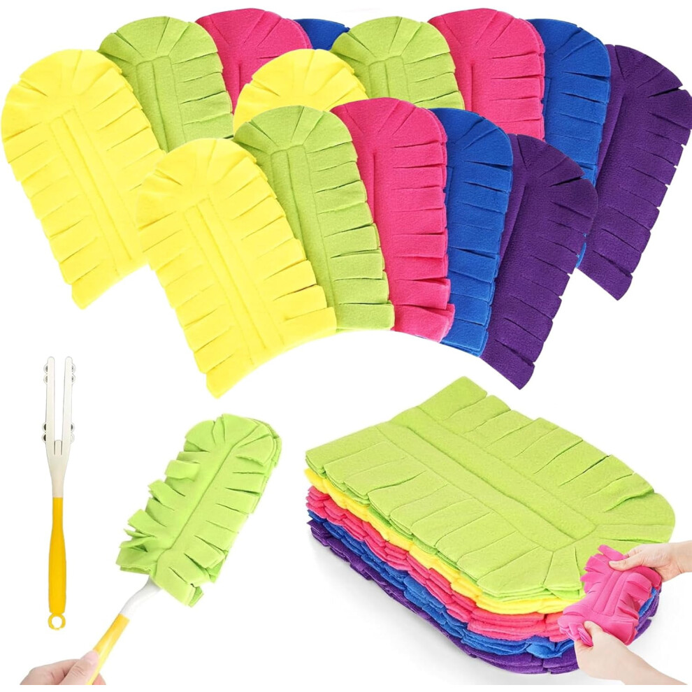 360 Electrostatic Duster Refills (15Pcs), Washable & Reusable, Compatible With Duster Handles, Multi-Surface Cleaning 9193271576655