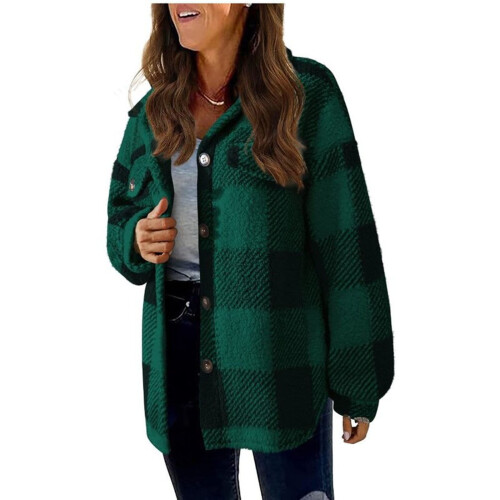 Vinterjackor för kvinnor Höst- och vintermode Lång trenchcoat Rak kofta Knappficka Ytterjacka 2