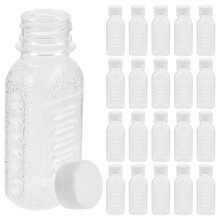 Botellas de vino de vidrio transparente con tapón, paquete de 30 unidades (100 ml)