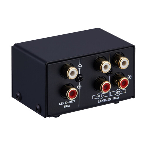 RCA A/B Switch Box: Επιλογέας στερεοφωνικού ήχου 2 εισόδων/εξόδων για υπολογιστές και