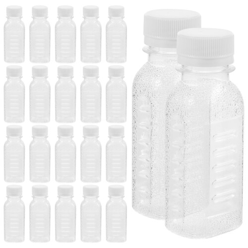 Klarglasvinflaskor med kork i lösvikt - 30 st (100 ml) 1