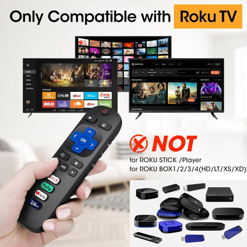 Telecomando TV compatibile con TCL, Hisense, Sharp e Philips 1