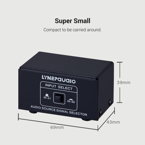RCA A/B Switch Box: Επιλογέας στερεοφωνικού ήχου 2 εισόδων/εξόδων για υπολογιστές και 2